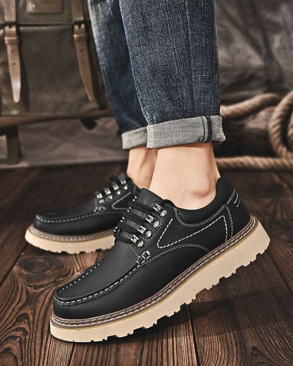 Men's Versatile Casual Genuine Leather Shoes - ChoreGirl
