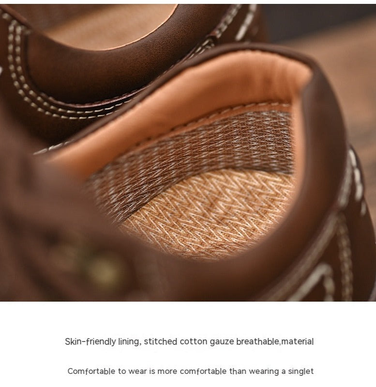 Men's Versatile Casual Genuine Leather Shoes - ChoreGirl