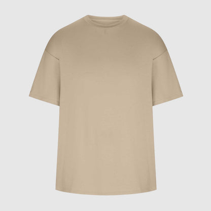 Men's Casual Comfortable Round Neck Drop Shoulder Short Sleeved T-shirt and Shorts Two-piece Outfit Set - ChoreGirl