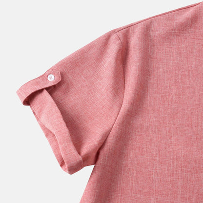 Men's Solid Color Short Sleeve Shirt - ChoreGirl