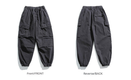 Men's Casual Washed Out And Dyed Loose Harem Pants - ChoreGirl