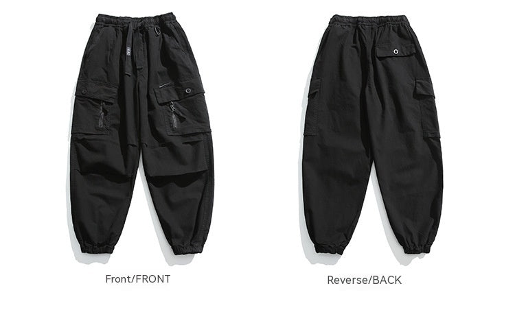 Men's Casual Washed Out And Dyed Loose Harem Pants - ChoreGirl