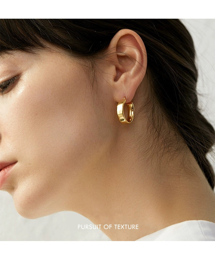 Women's Metal Geometric Circular Earrings - ChoreGirl