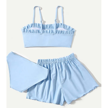 Girls Cute Three-piece Swimsuit Set - ChoreGirl