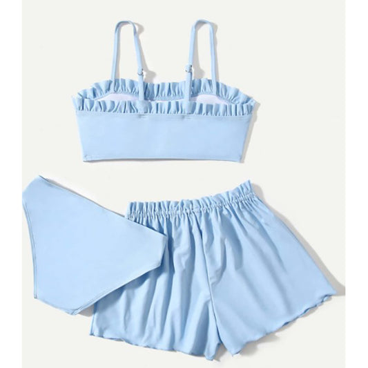 Girls Cute Three-piece Swimsuit Set - ChoreGirl