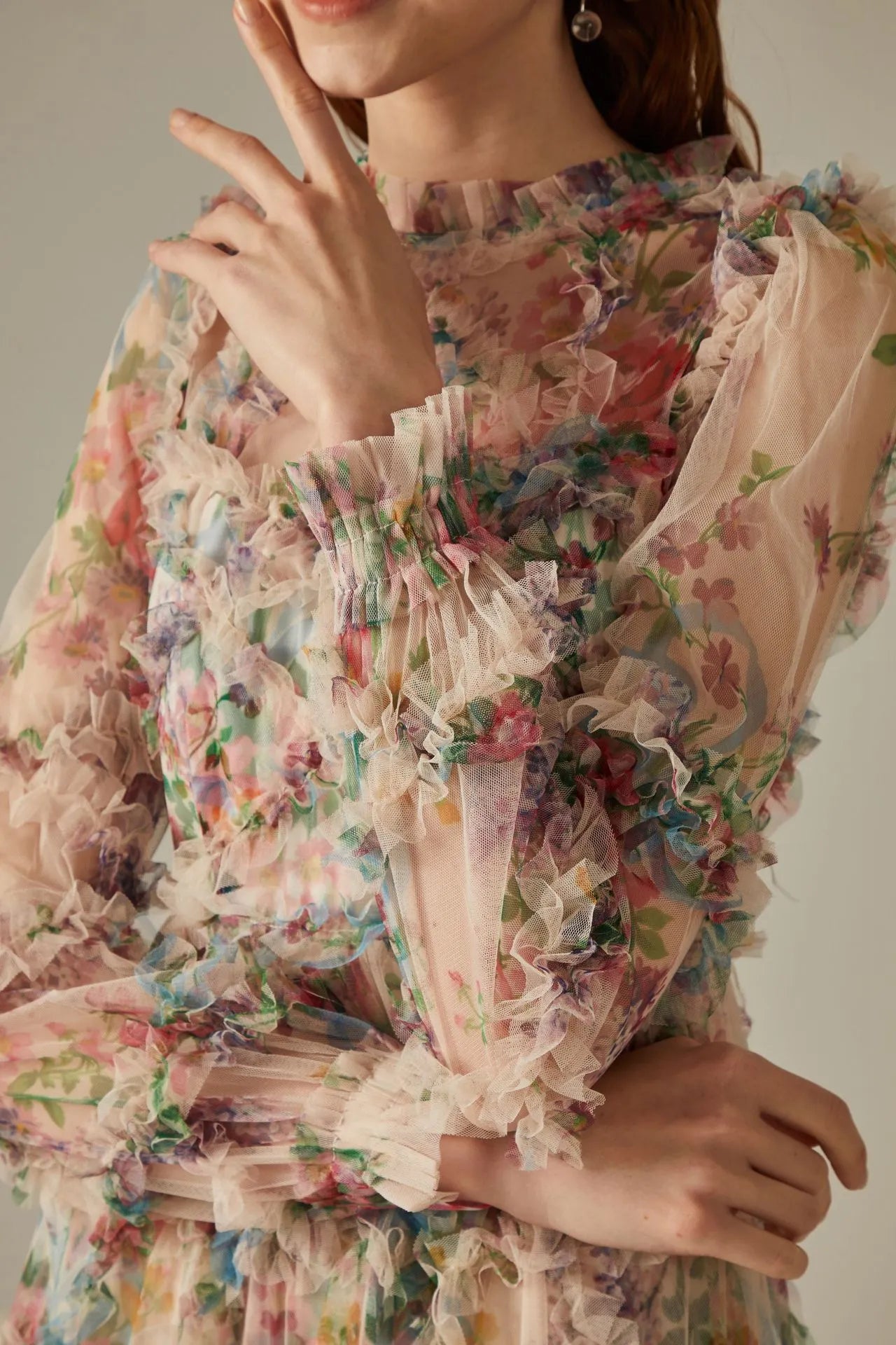 Women's Elegant Organza Pleated Dress - ChoreGirl