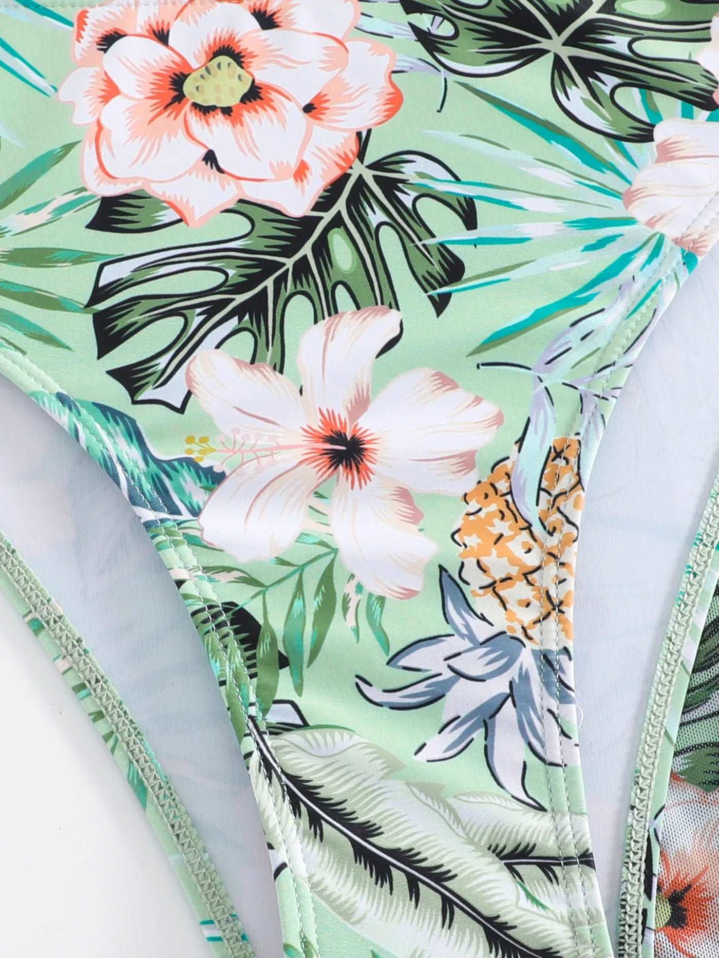 Women's Printed Bikini Three-piece Swimsuit - ChoreGirl