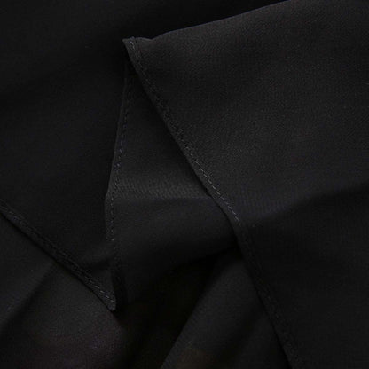 Women's Large Skirt Front Pleated Silk Chiffon Dress - ChoreGirl