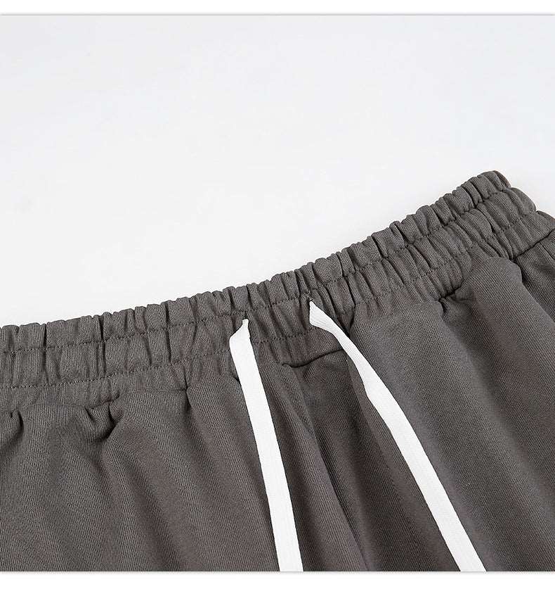 Unisex Heavy Terry Solid Color Loose Round Neck Sweatshirt and Sweatpants - ChoreGirl