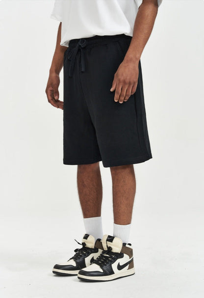 Men's Casual Loose Drawstring Heavy Cotton Shorts - ChoreGirl
