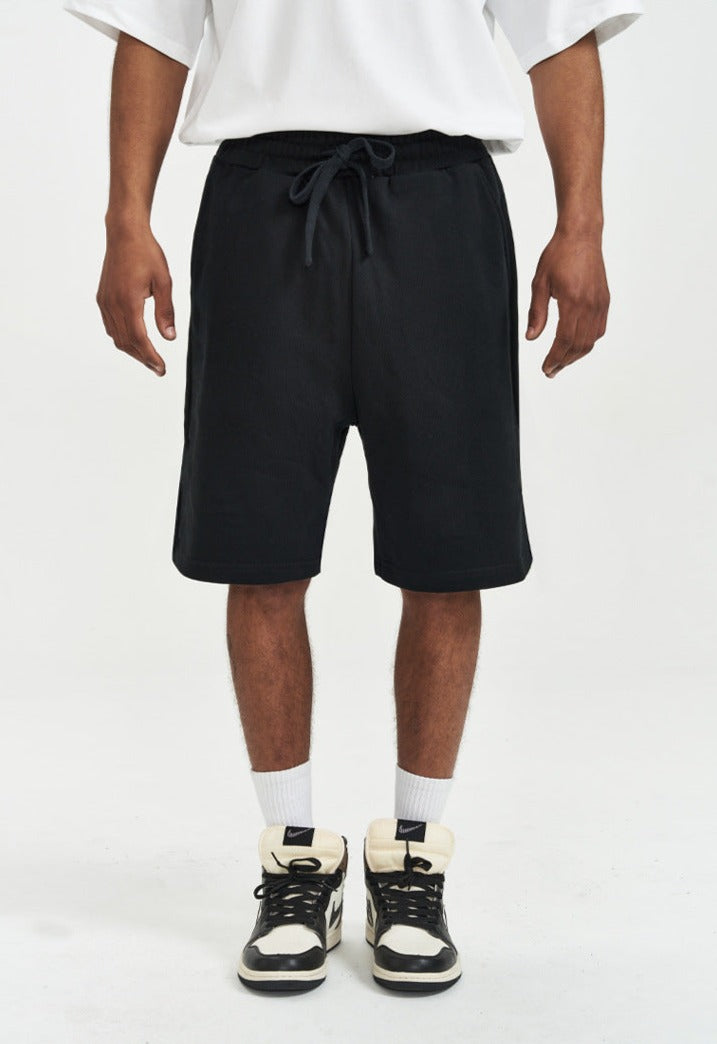Men's Casual Loose Drawstring Heavy Cotton Shorts - ChoreGirl