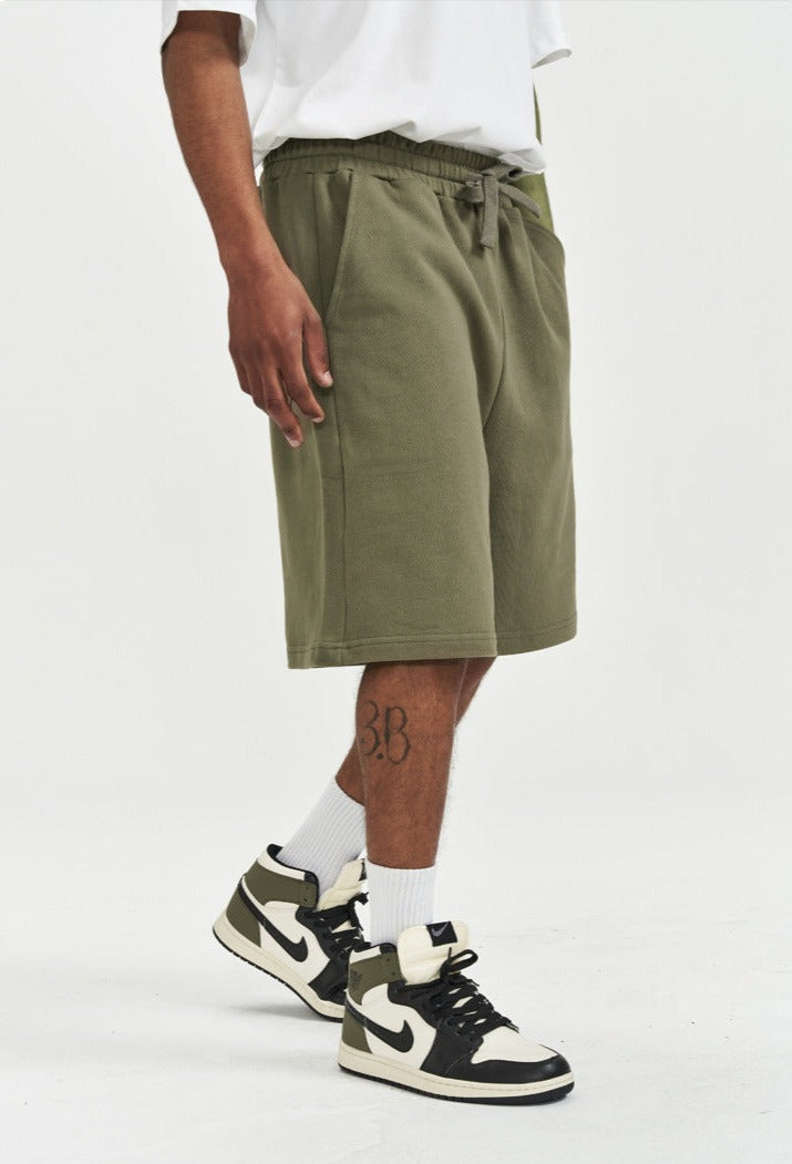Men's Casual Loose Drawstring Heavy Cotton Shorts - ChoreGirl