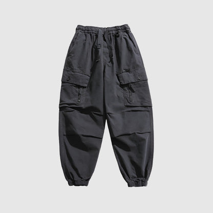 Men's Casual Washed Out And Dyed Loose Harem Pants - ChoreGirl