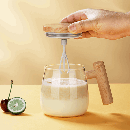 Electric 400ML Self Stirring Glass Mug - ChoreGirl