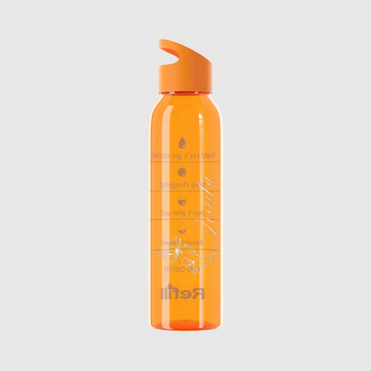 Custom Name "The Flower" Sky Water Bottle | PERSONALIZED - ChoreGirl