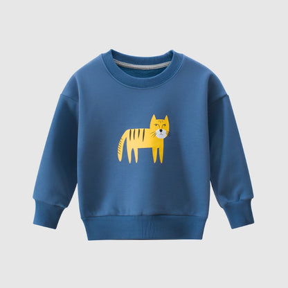 Kids Cute Animal Print Sweatshirt - ChoreGirl