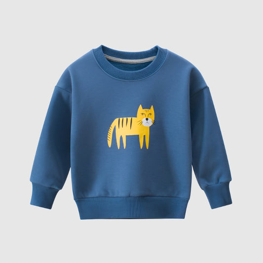 Kids Cute Animal Print Sweatshirt - ChoreGirl