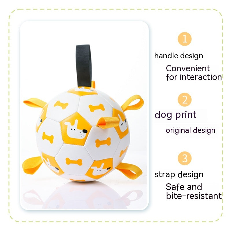 Dog Interactive Soccer Toys Dog for Training, Chewing, Teething - ChoreGirl