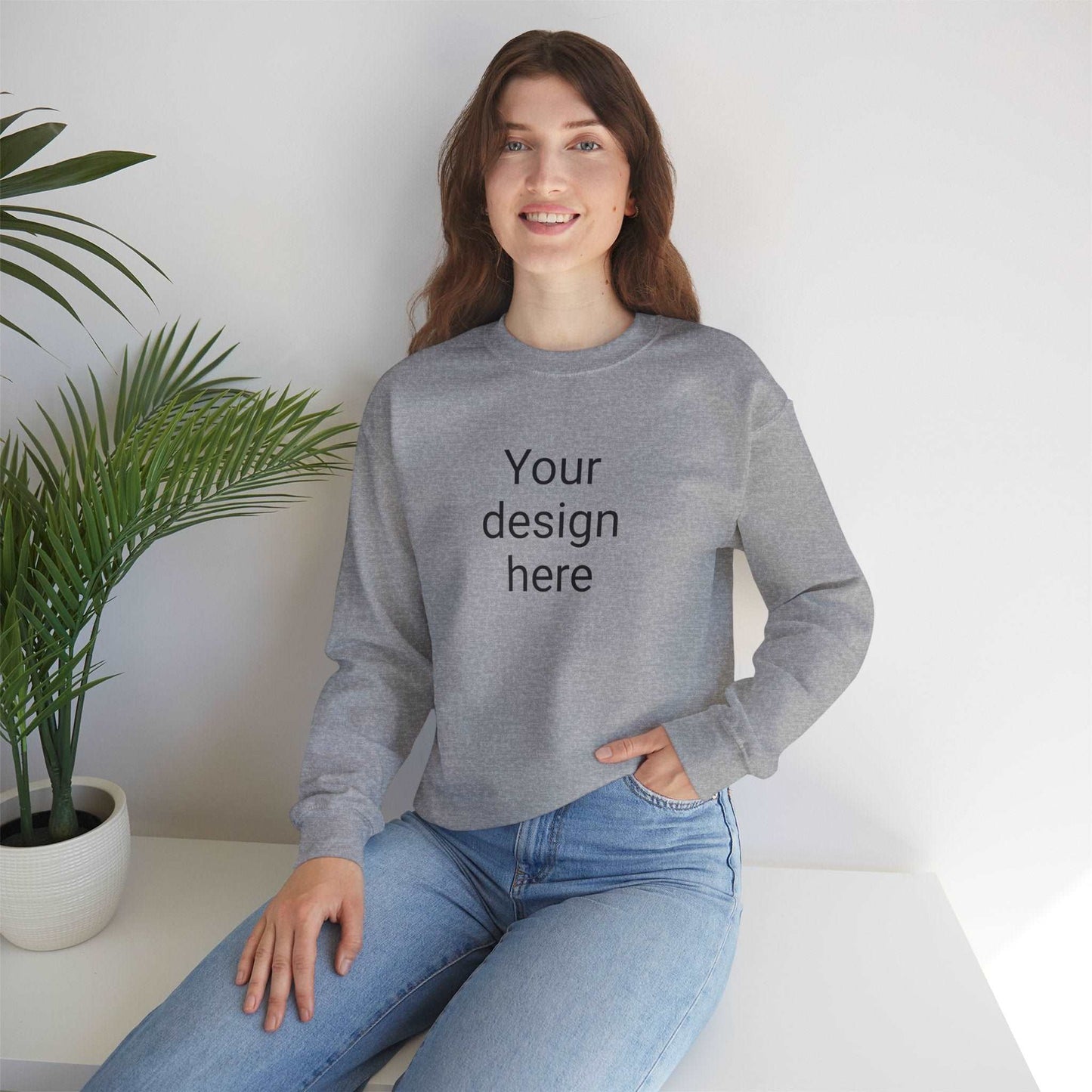 Custom Unisex Heavy Blend Crewneck Sweatshirt | Gildan 18000 | PERSONALIZED - ChoreGirl