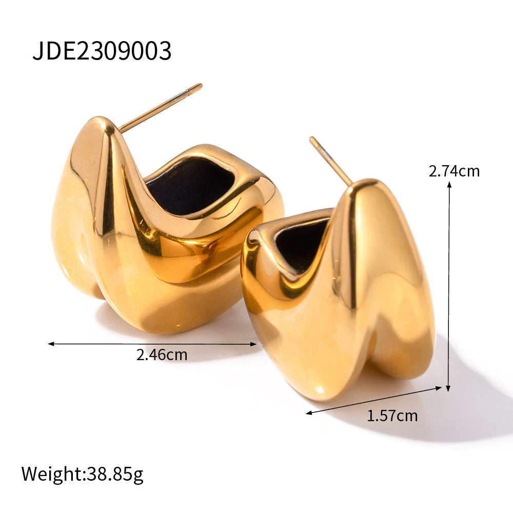 Women's Geometric Stainless Steel Earrings - ChoreGirl