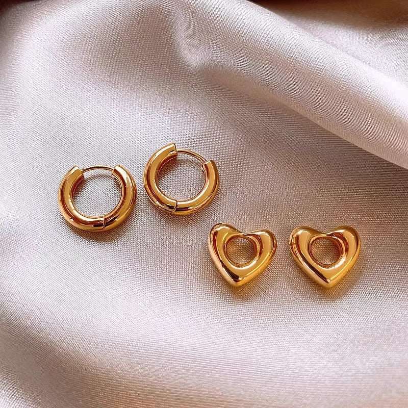 Women's Love Heart Earrings - ChoreGirl