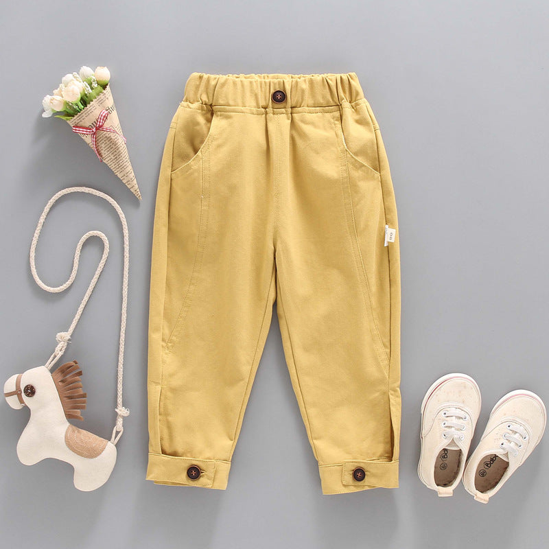 Baby Boys and Girls Solid Color Casual Pants - ChoreGirl