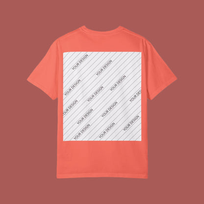 Custom Unisex Garment-Dyed T-Shirt - Personalize Your Design - ChoreGirl