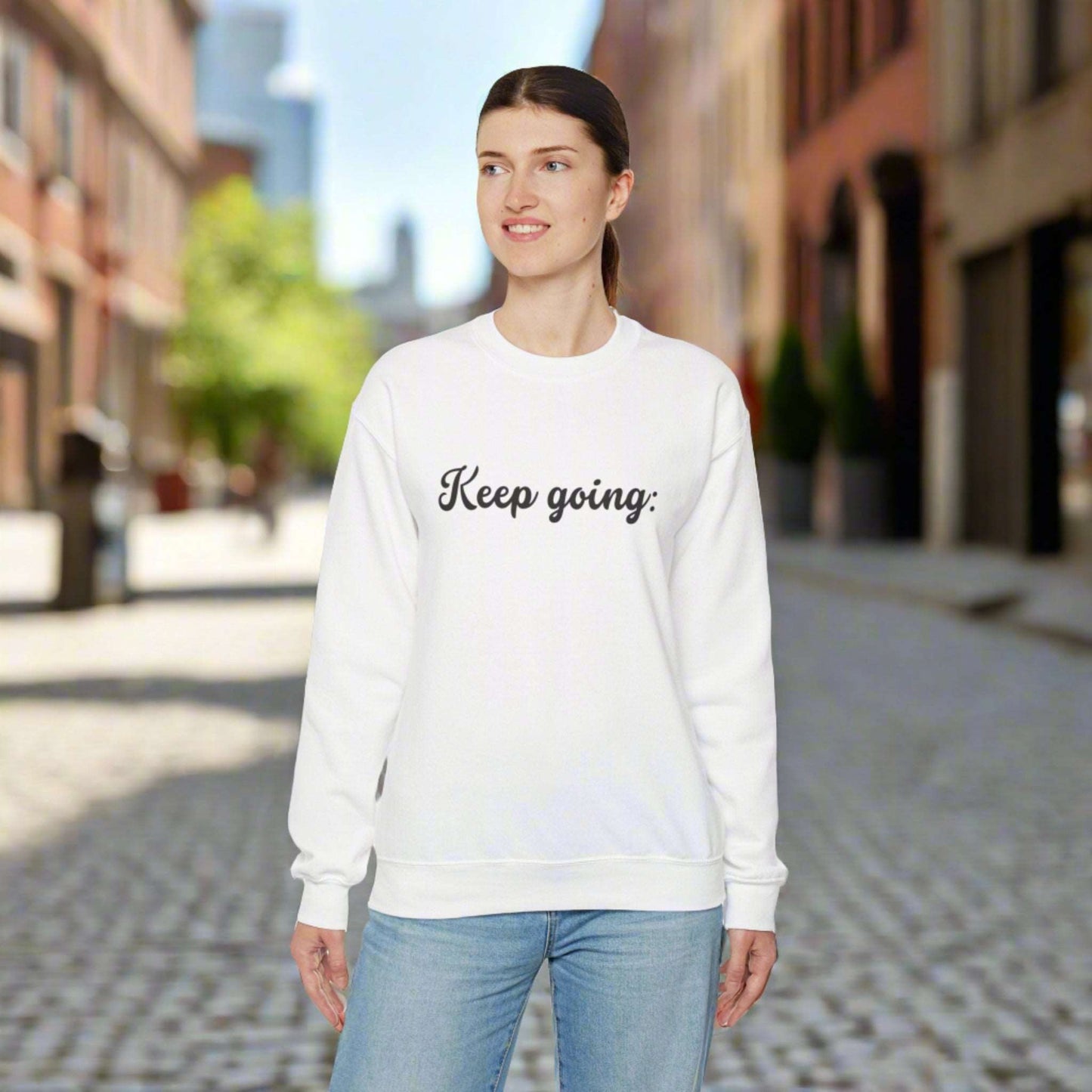 Custom 100 Reasons to Keep Going Unisex Heavy Blend Crewneck Sweatshirt | PERSONALIZED - ChoreGirl