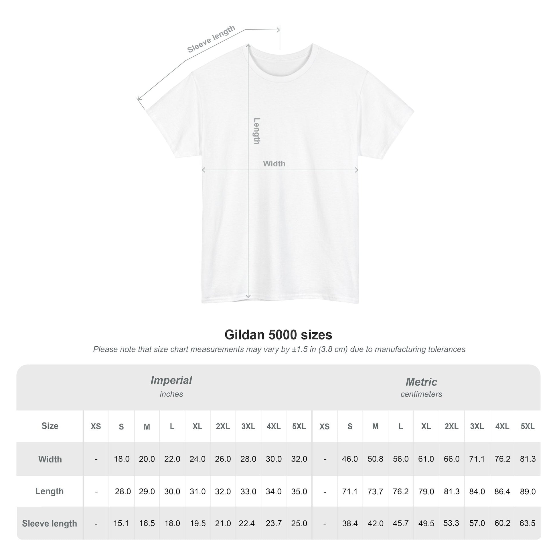 Personalized Custom Made Unisex Heavy Cotton Tee | Gildan 5000 - ChoreGirl