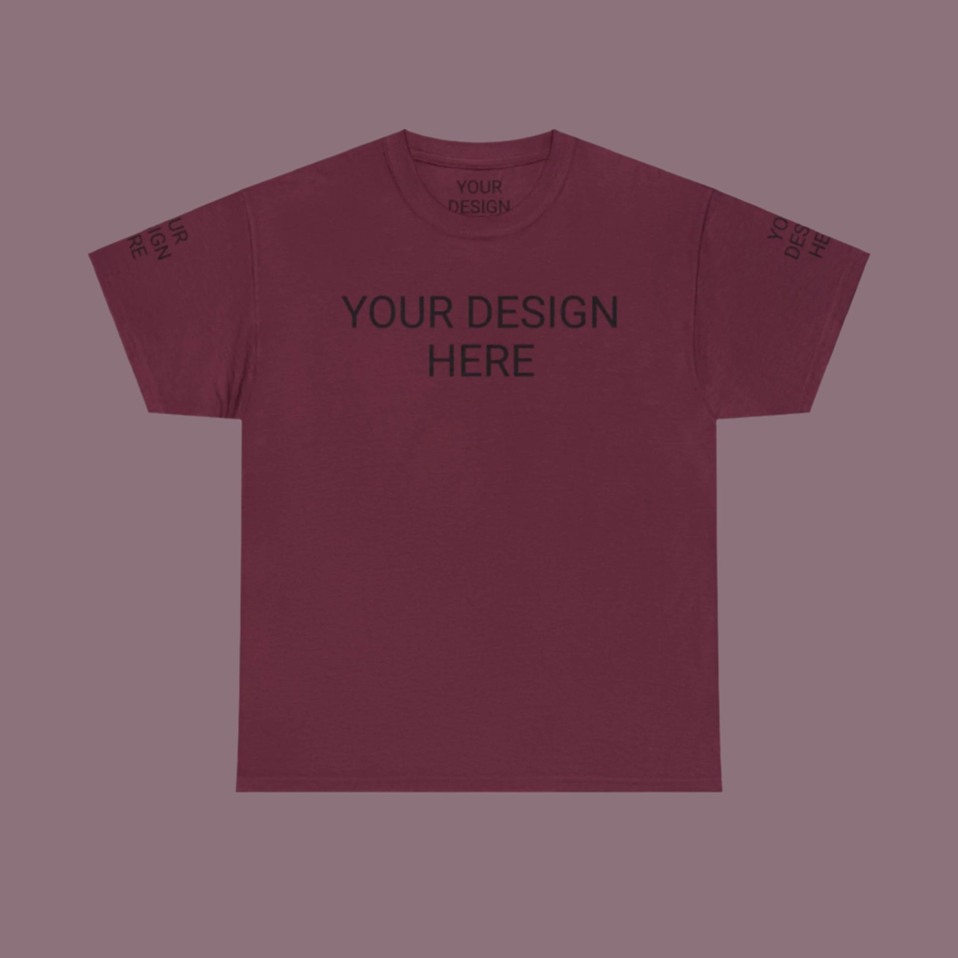 Unisex Custom Design Heavy Cotton Tee T-Shirt | Gildan 5000 | PERSONALIZED - ChoreGirl