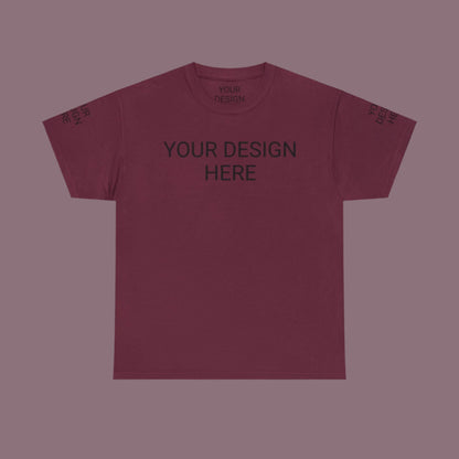 Unisex Custom Design Heavy Cotton Tee T-Shirt | Gildan 5000 | PERSONALIZED - ChoreGirl