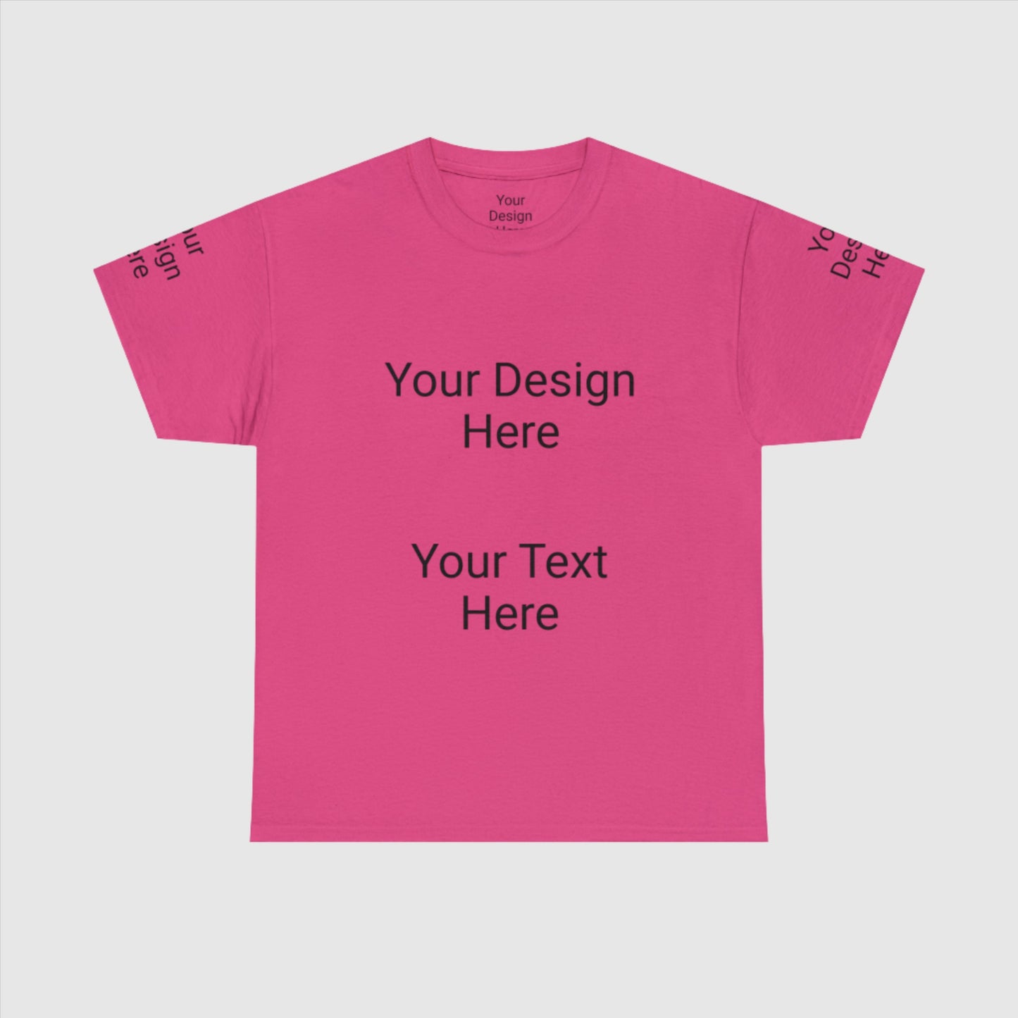 Custom Unisex Personalized Heavy Cotton Tee T-Shirt | Gildan 5000 | PERSONALIZED - ChoreGirl