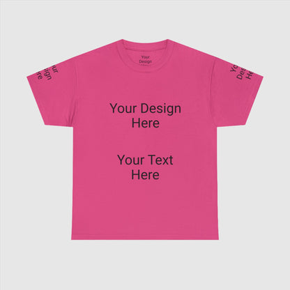 Custom Unisex Personalized Heavy Cotton Tee T-Shirt | Gildan 5000 | PERSONALIZED - ChoreGirl