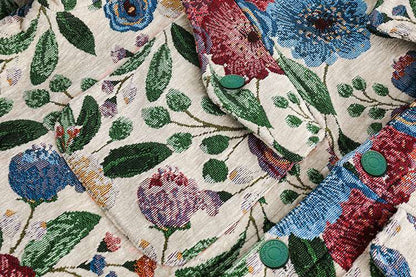 Men's Hip-hop Fashion Floral Jacquard Shirt - ChoreGirl