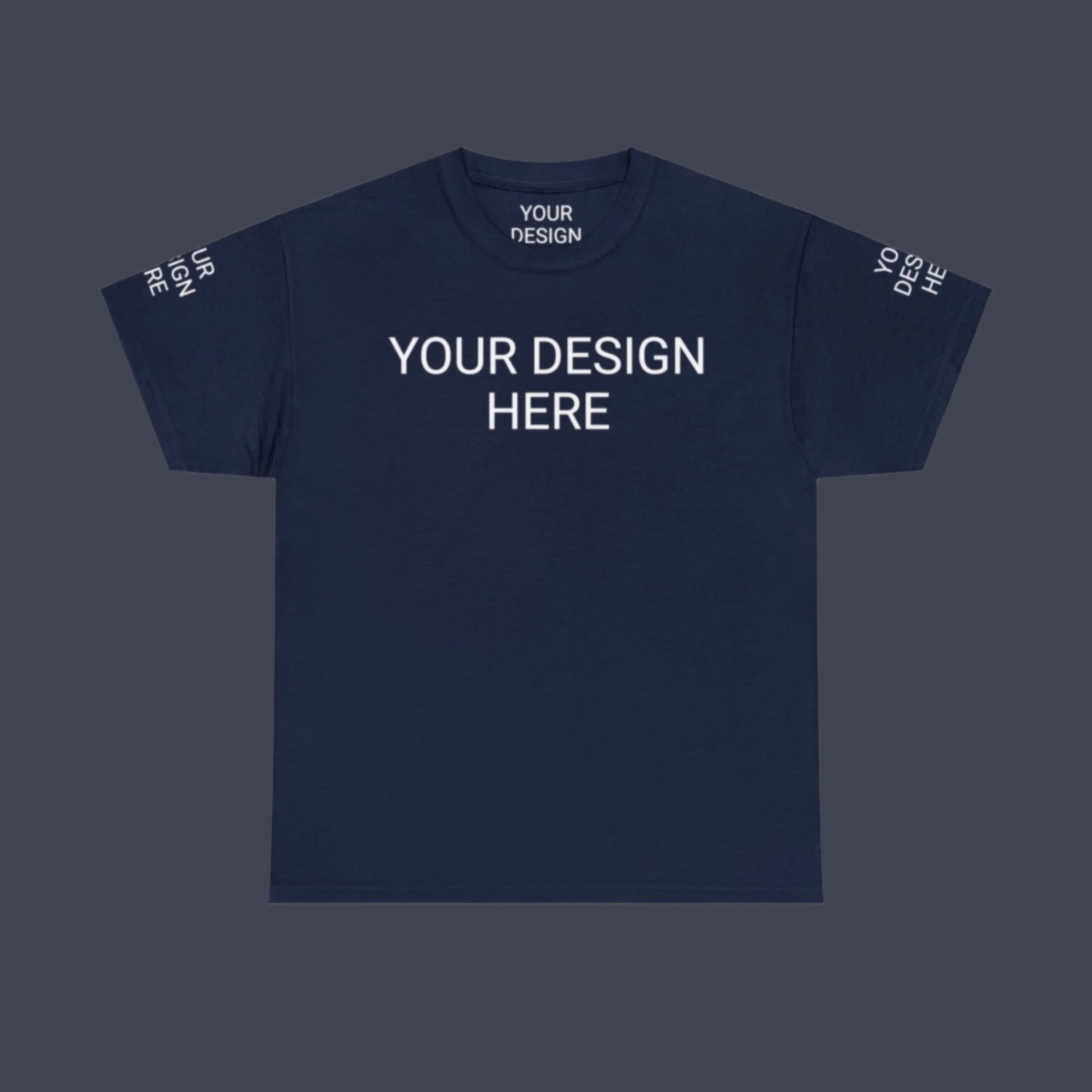 Unisex Custom Design Heavy Cotton Tee T-Shirt | Gildan 5000 | PERSONALIZED - ChoreGirl