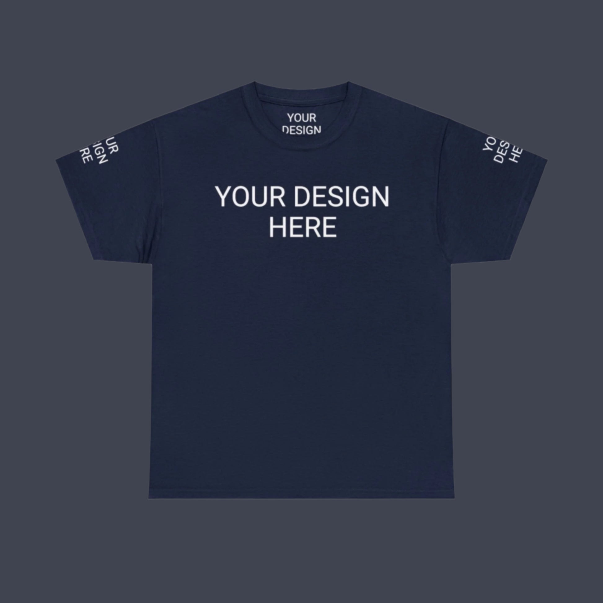 Unisex Custom Design Heavy Cotton Tee T-Shirt | Gildan 5000 | PERSONALIZED - ChoreGirl