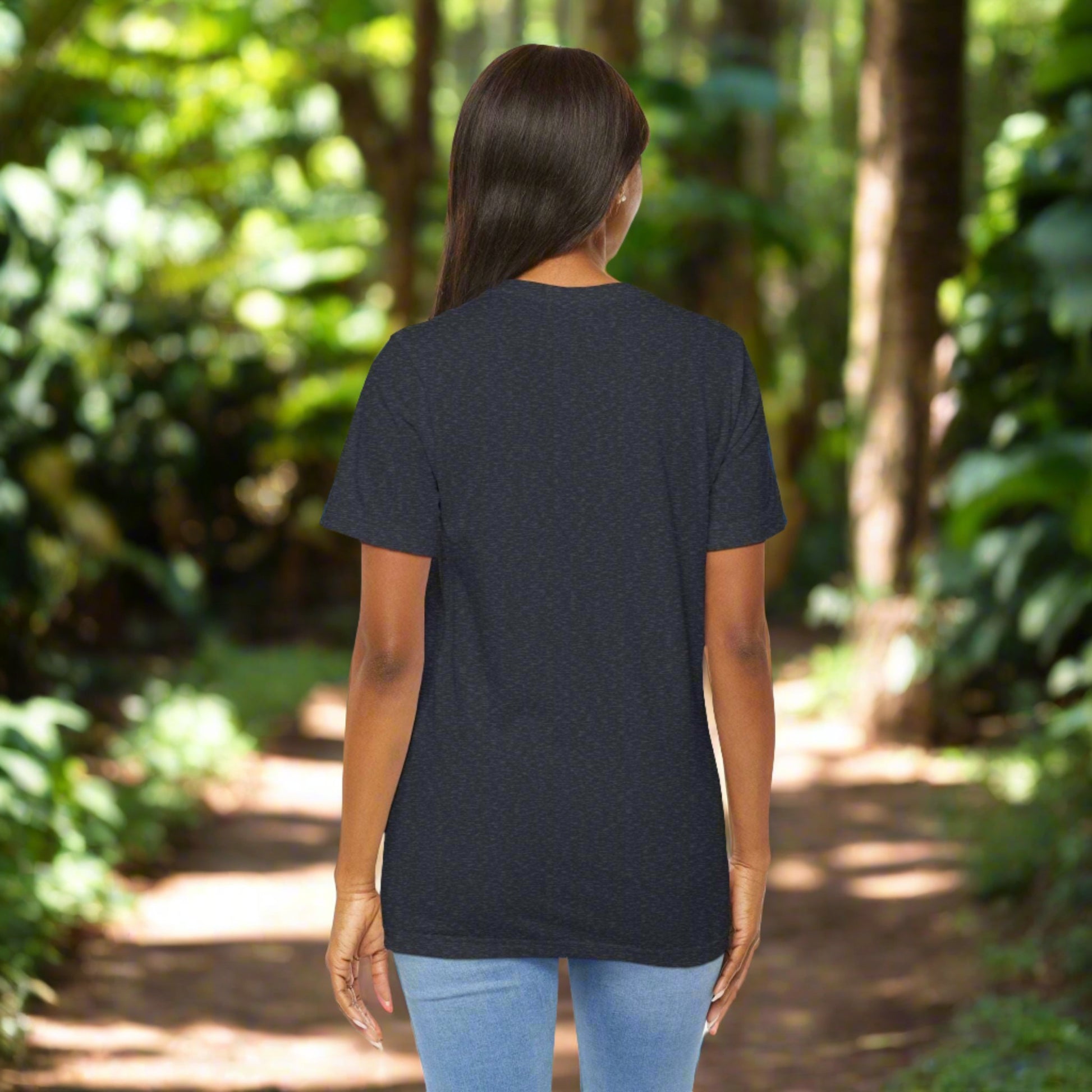Custom Unisex Vintage Gardening Style Blue Flower Jersey Short Sleeve Tee | PERSONALIZED - ChoreGirl