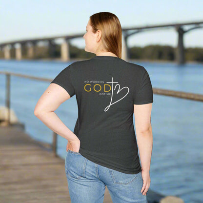 Custom Unisex "No worries, God got me" Softstyle T-Shirt | PERSONALIZED - ChoreGirl