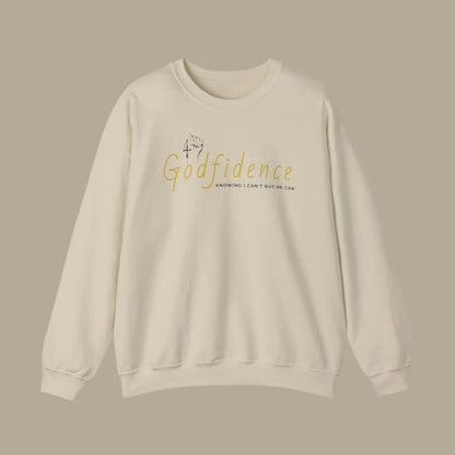 Custom Unisex Godfidence Heavy Blend Crewneck Sweatshirt | PERSONALIZED - ChoreGirl