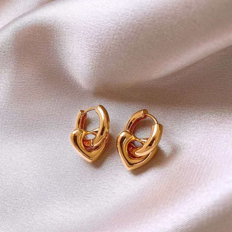 Women's Love Heart Earrings - ChoreGirl