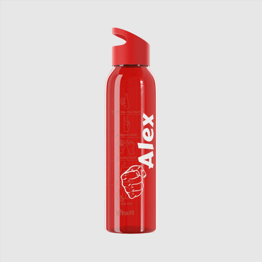 Custom Name "The Strong One" Sky Water Bottle | PERSONALIZED - ChoreGirl
