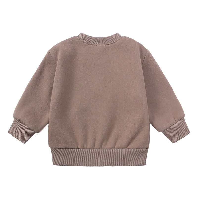 Kids Casual Sports Sweatshirt and Pants Two-piece Outfit Set - ChoreGirl
