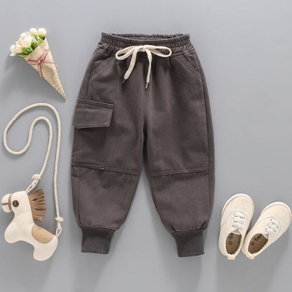 Baby Boys and Girls Solid Color Casual Pants - ChoreGirl