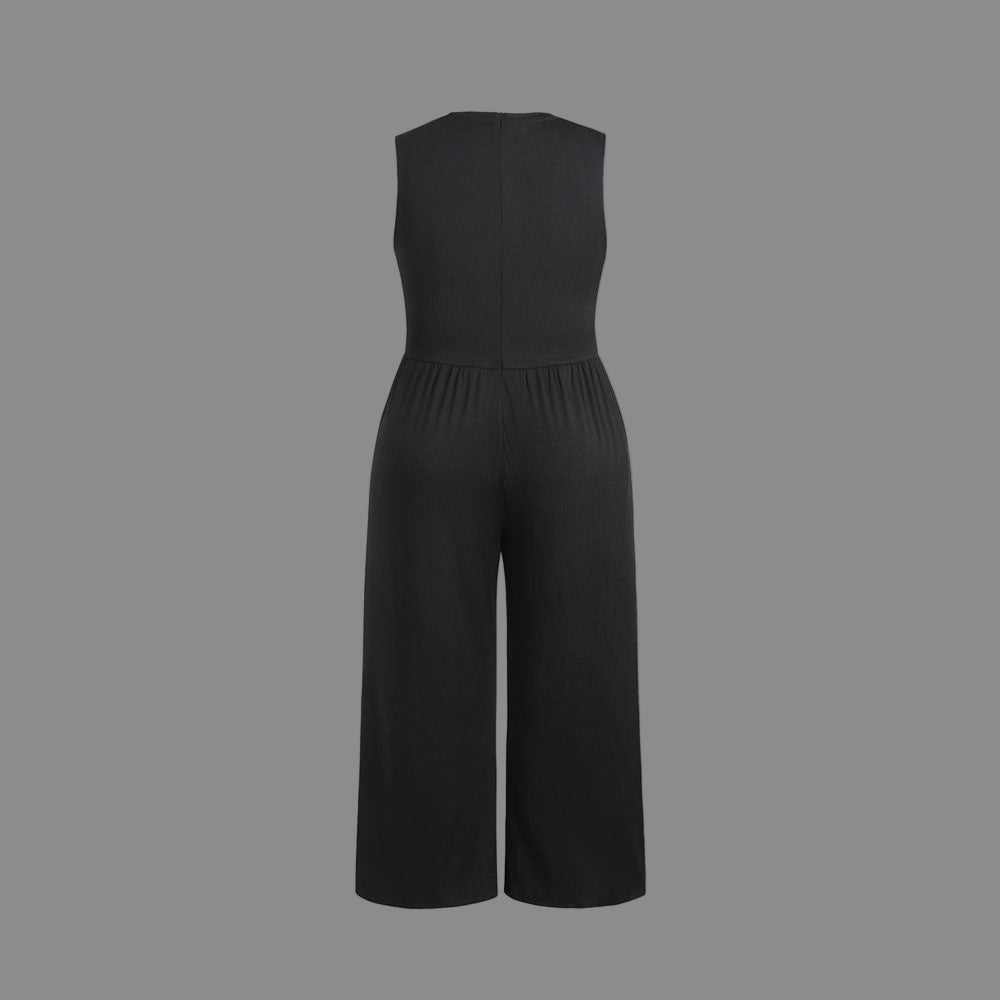 Women's Casual Black Jumpsuit - ChoreGirl