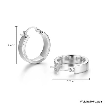 Women's Metal Geometric Circular Earrings - ChoreGirl