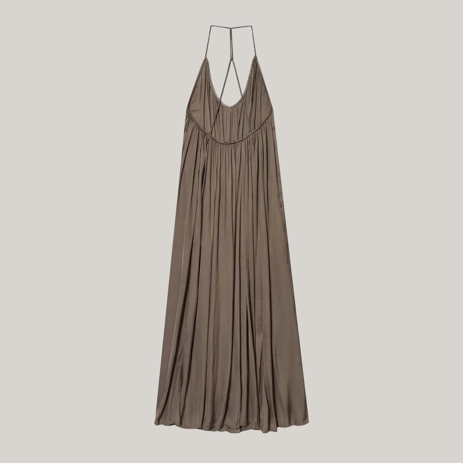 Women's Elegant Silk Satin Loose Sling Dress - ChoreGirl