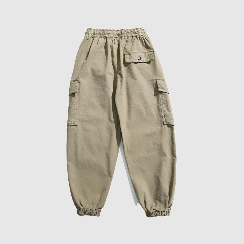 Men's Casual Washed Out And Dyed Loose Harem Pants - ChoreGirl