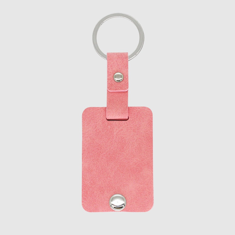 Custom Acrylic Photo Leather Keychain | PERSONALIZED - ChoreGirl