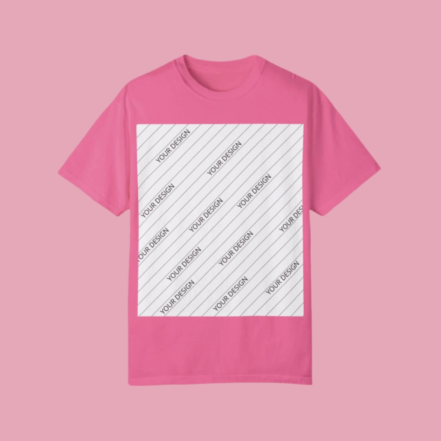 Custom Unisex Garment-Dyed T-Shirt - Personalize Your Design - ChoreGirl