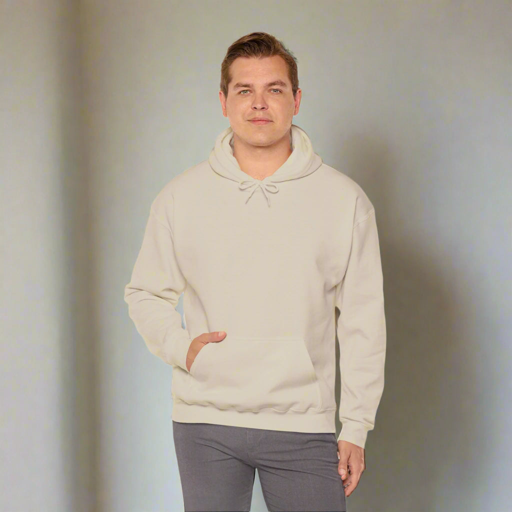 Personalized Custom Made Cozy White Unisex Hoodie | Gildan 18500 - Perfect for Casual Days and Gift Giving - ChoreGirl
